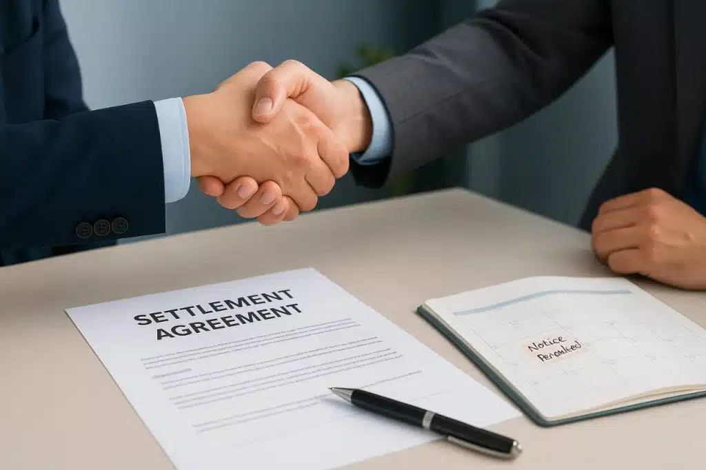 How Does a Settlement Agreement Affect My Notice Period?