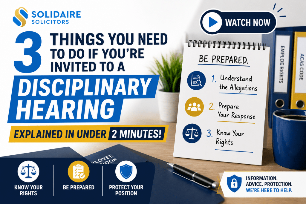 3 Things to Do Before a Disciplinary Hearing