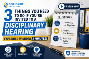 3 Things to Do Before a Disciplinary Hearing