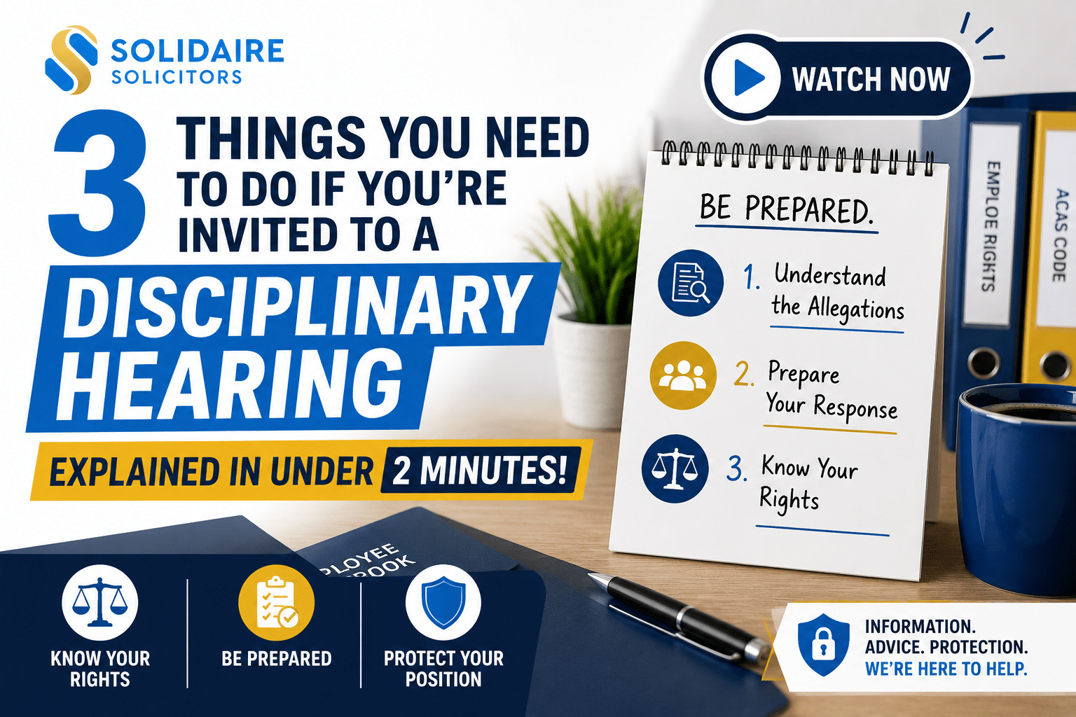 3 Things to Do Before a Disciplinary Hearing